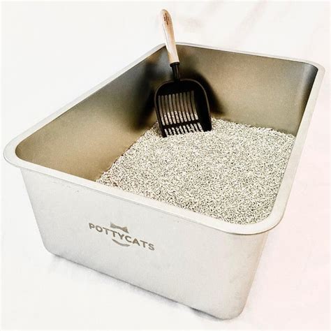 stainless steel coated kitty litter boxes|extra large stainless steel cat litter box.